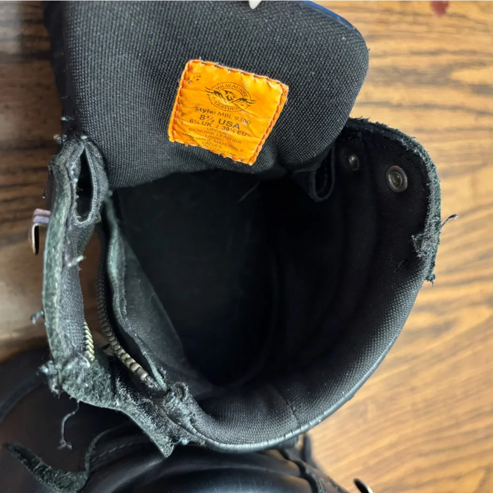 Women’s Milwaukee leather riding boots 8.5 - Picture 7 of 10